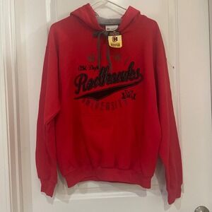 NWT Miami Redhawks Hoodie Sweatshirt College House Red Pullover Medium